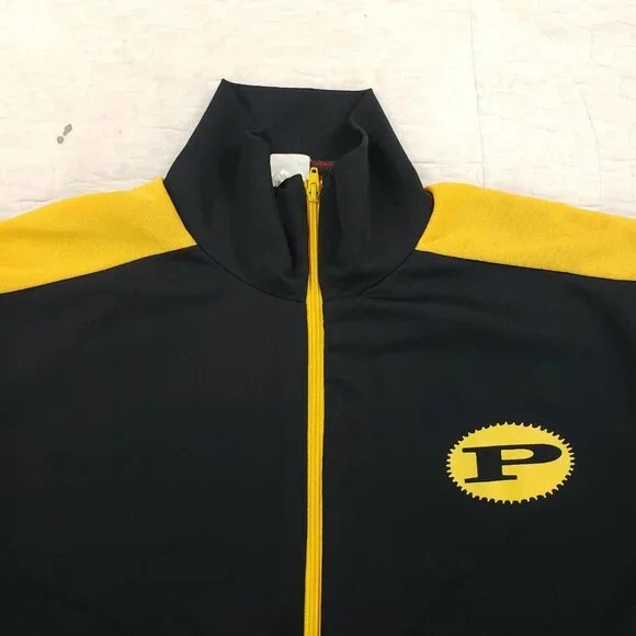 Vintage Pervert Track Jacket Mens Size 2XL? 3XL? Skateboard 90s Streetwear Black